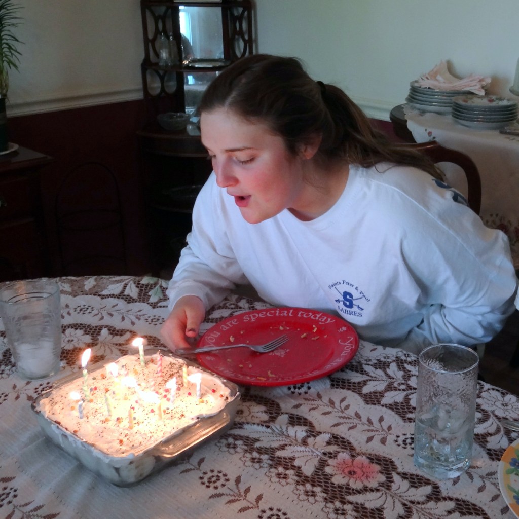 Morgan with the You Are Special Plate