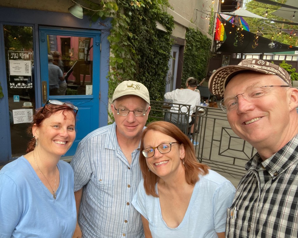 Meeting up with Marian and Greg