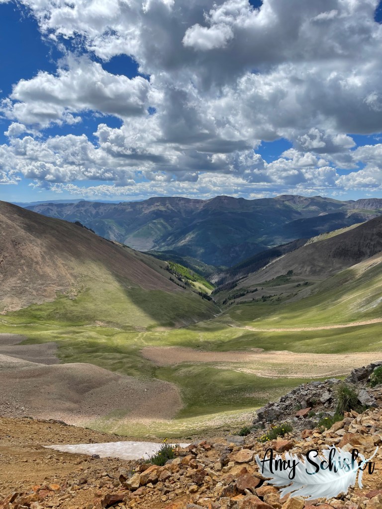 The valley between mountains