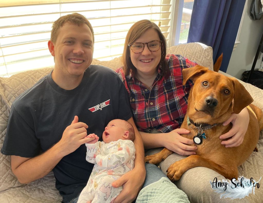The Adams Family - Anthony, Rebecca, Evelyn, and Casper