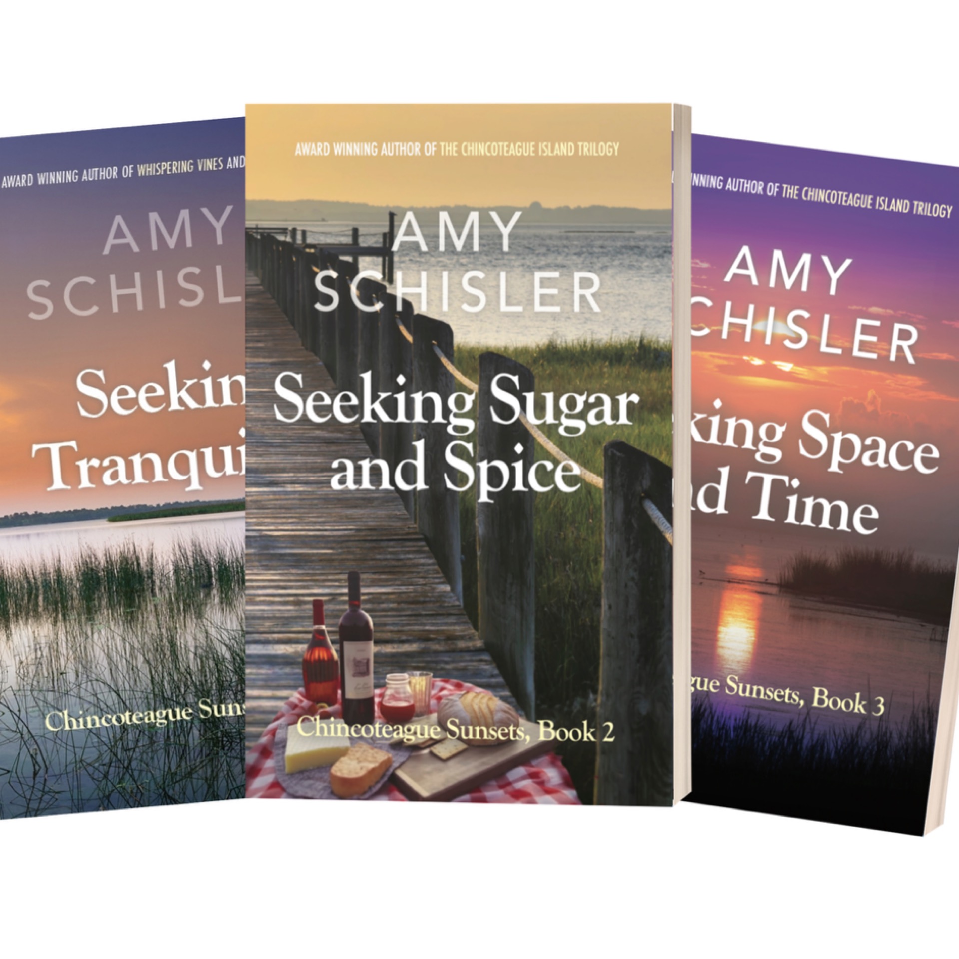 Seeking Tranquilty, Seeking Sugar and Spice, Seeking Space and Time Chincoteague Sunsets Trilogy